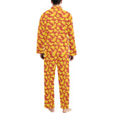 Potato Chips Pattern Print Design 05 Men's Long Pajama Set