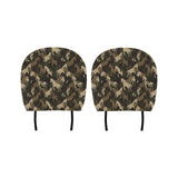 Horse Camouflage Pattern Car Headrest Cover