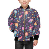 beautiful mermaid Fish jellyfish algae other marin Kids' Boys' Girls' Bomber Jacket