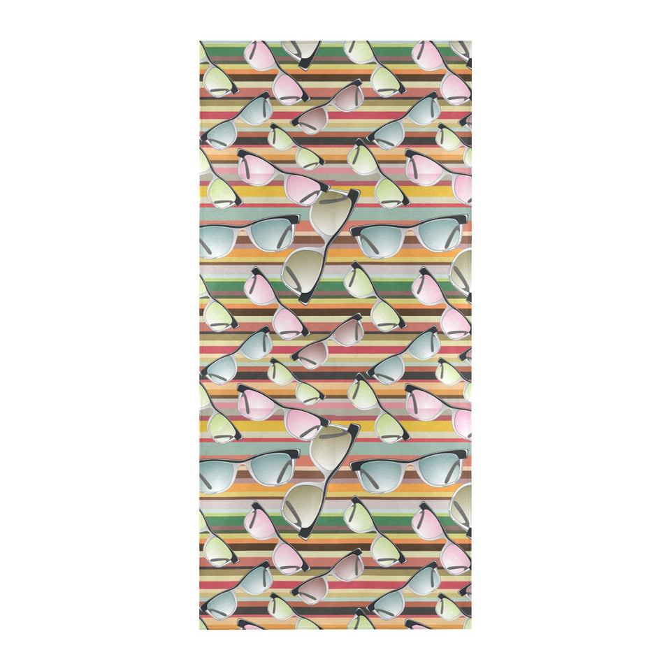 Sun Glasses Pattern Print Design 02 Beach Towel