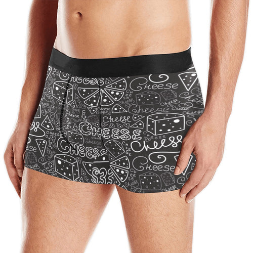 Handwritten cheese pattern Men's All Over Print Boxer Briefs Men's Underwear