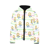 Cute hand drawn mermaid Kids' Boys' Girls' Padded Hooded Jacket