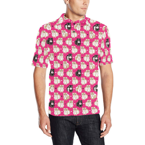 Guinea Pig Pattern Print Design 01 Men's All Over Print Polo Shirt