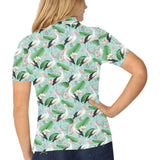 Pelican Pattern Print Design 01 Women's All Over Print Polo Shirt