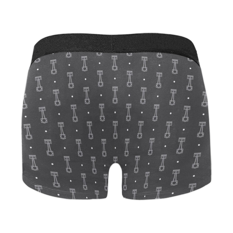 Engine Piston Black Background Pattern Design 02 Men's All Over Print Boxer Briefs Men's Underwear