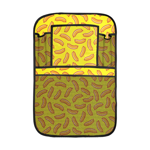 Sandwich Pattern Print Design 05 Car Seat Back Organizer