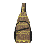 Egypt Hieroglyphics Pattern Print Design 03 All Over Print Chest Bag