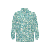 Classic Hand drawn Grape pattern Men's Long Sleeve Polo Shirt