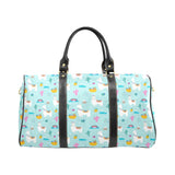 Llama alpaca cactus leaves pattern Travel Bag