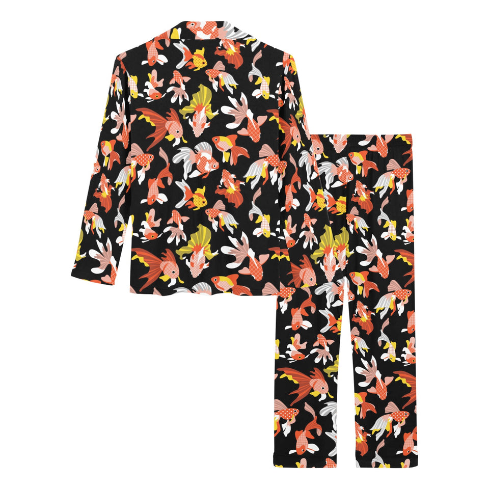 Goldfish Pattern Print Design 03 Women's Long Pajama Set