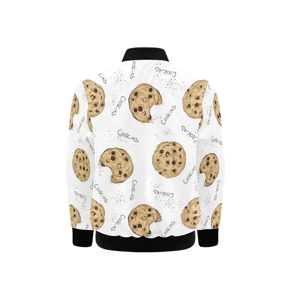Sketch style cookie pattern Kids' Boys' Girls' Bomber Jacket