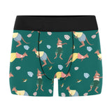 Kangaroo leaves pattern Men's All Over Print Boxer Briefs Men's Underwear