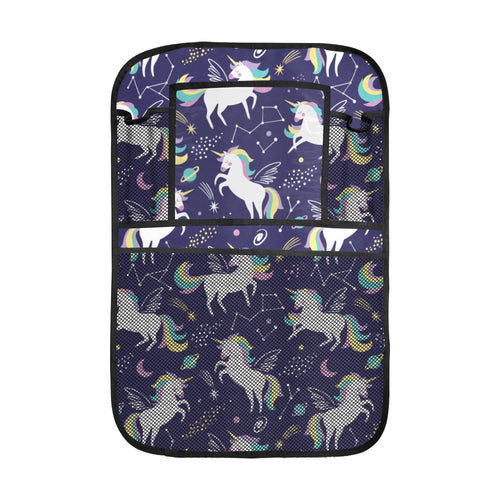Hand drawn cute unicorn star planet Car Seat Back Organizer
