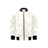 Bread Toast Pattern Print Design 01 Kids' Boys' Girls' Bomber Jacket