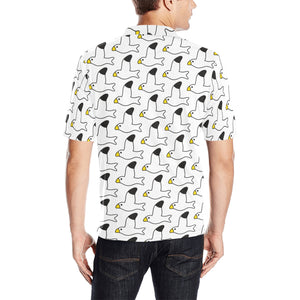 Seagull Pattern Print Design 05 Men's All Over Print Polo Shirt