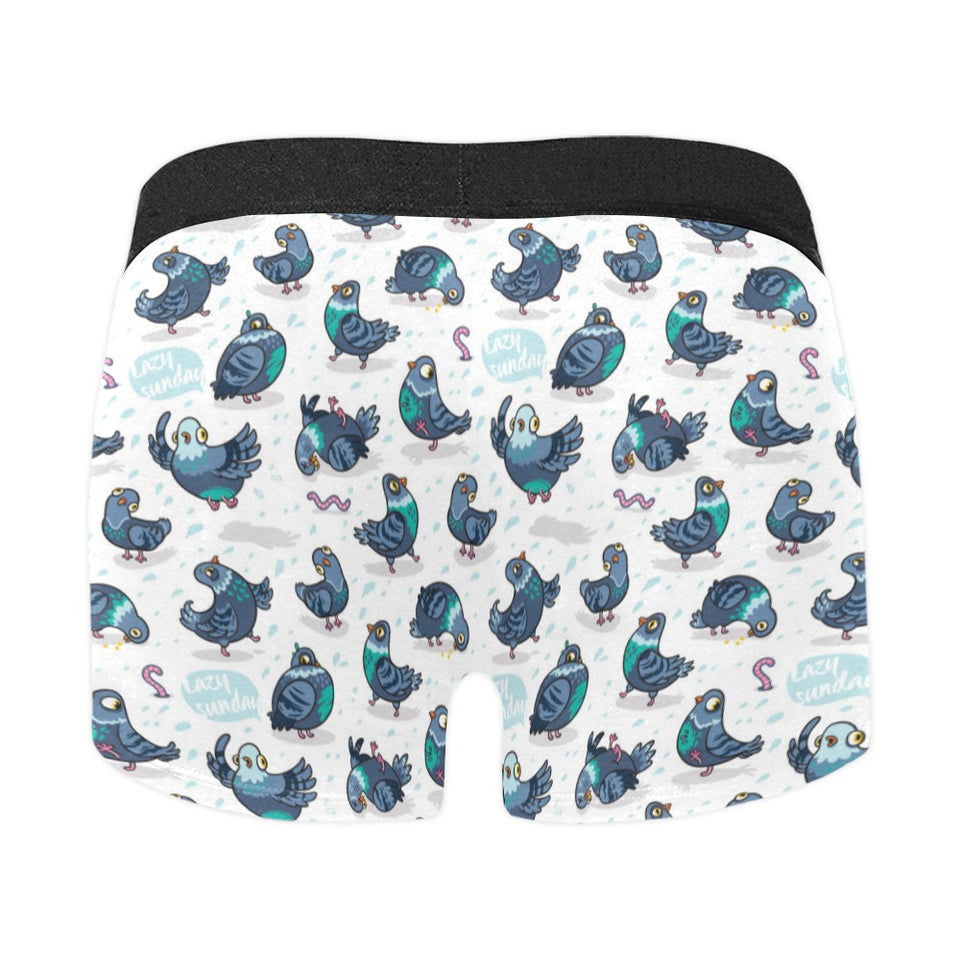 Pigeon Pattern Print Design 02 Men's All Over Print Boxer Briefs Men's Underwear