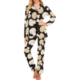 Champignon mushroom pattern Women's Long Pajama Set