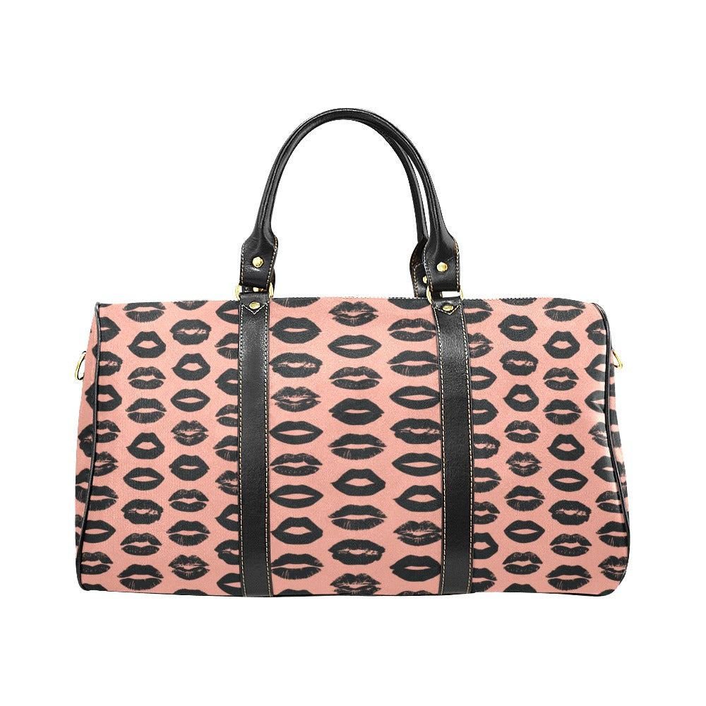 Lips Pattern Print Design 02 Travel Bag