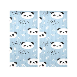 Cute panda pattern Gauze Curtain