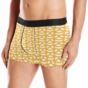 Pretzels Pattern Print Design 01 Men's All Over Print Boxer Briefs Men's Underwear