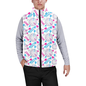 Darts Pattern Print Design 01 Men's Padded Vest