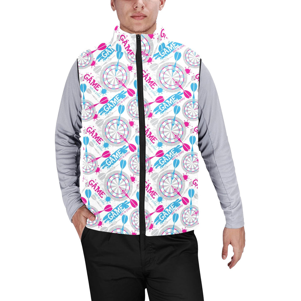 Darts Pattern Print Design 01 Men's Padded Vest