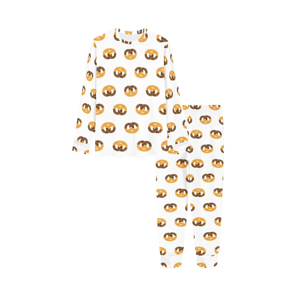 Pretzels Pattern Print Design 02 Kids' Boys' Girls' All Over Print Pajama Set