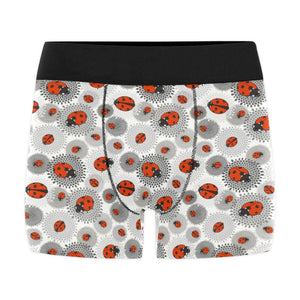 Ladybug Pattern Print Design 05 Men's All Over Print Boxer Briefs Men's Underwear