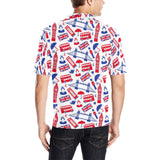 British Pattern Print Design 01 Men's All Over Print Polo Shirt