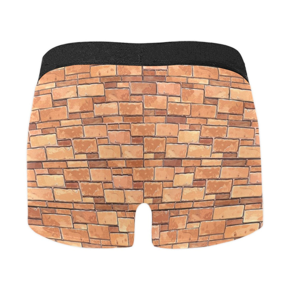 Brick Printed Pattern Print Design 04 Men's All Over Print Boxer Briefs Men's Underwear