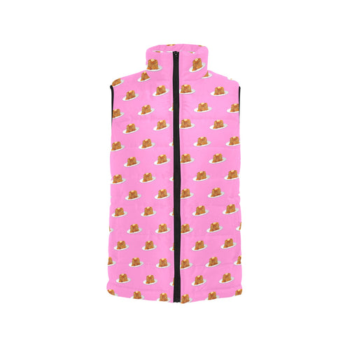 Pancake Pattern Print Design 04 Men's Padded Vest