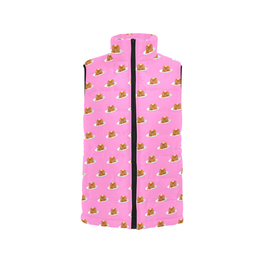 Pancake Pattern Print Design 04 Men's Padded Vest