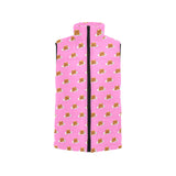 Pancake Pattern Print Design 04 Men's Padded Vest