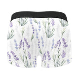 Hand painting Watercolor Lavender Men's All Over Print Boxer Briefs Men's Underwear