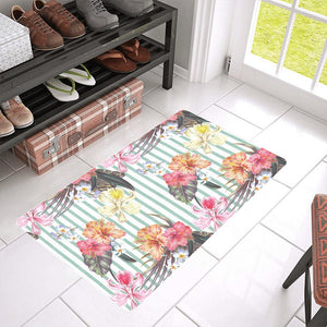 Colorful orchid flower pattern Doormat