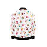 Cake cupcake design pattern Kids' Boys' Girls' Bomber Jacket