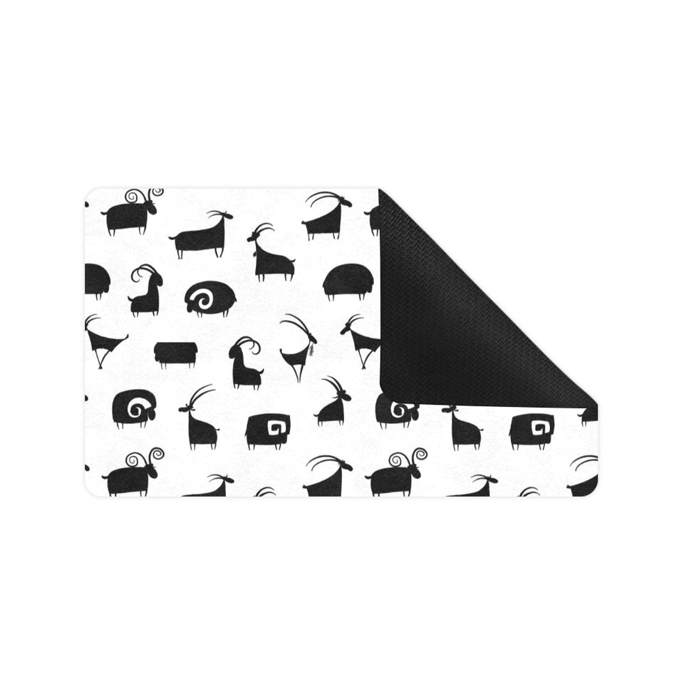 Goat ram pattern Doormat