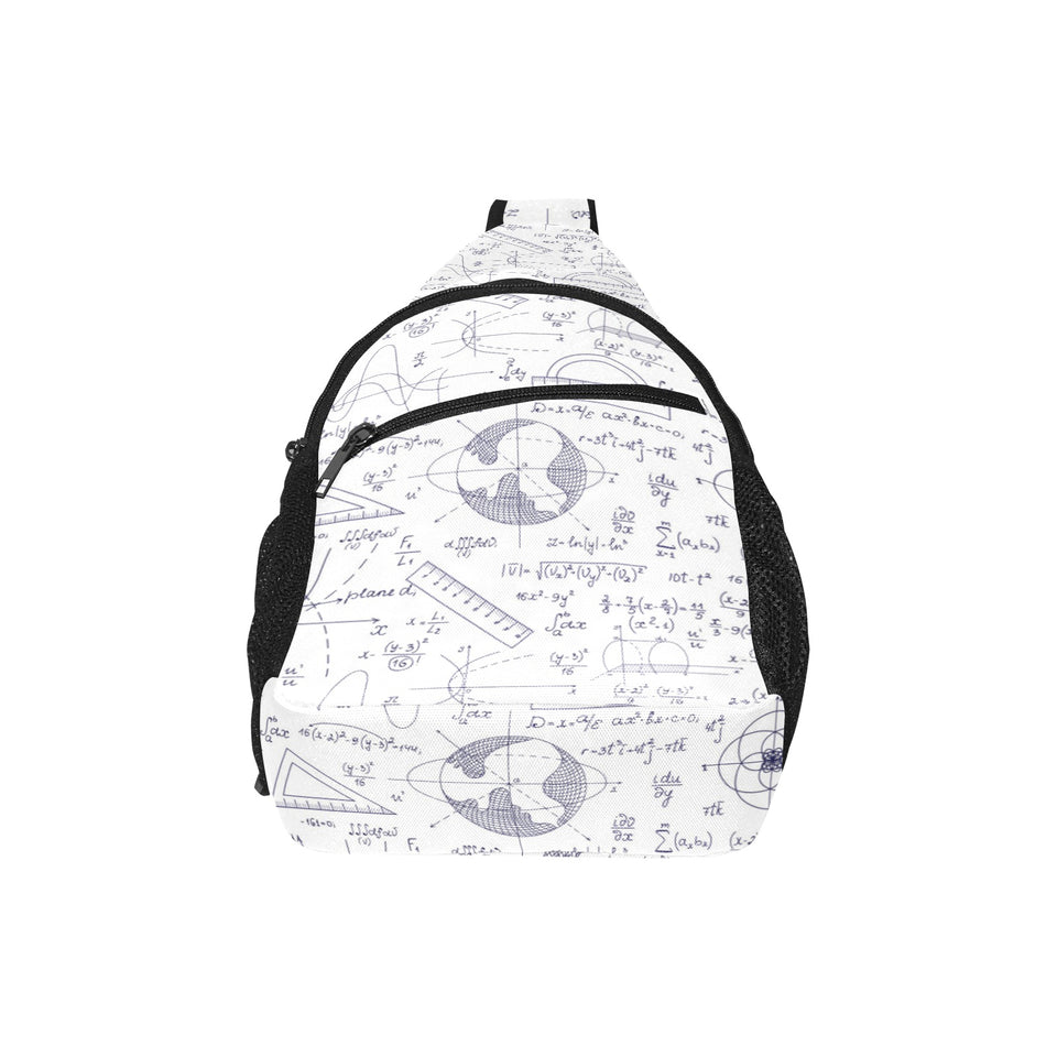 Math Pattern Print Design 03 All Over Print Chest Bag