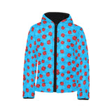Ladybug Pattern Print Design 02 Kids' Boys' Girls' Padded Hooded Jacket
