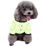 Cucumber pattern All Over Print Pet Dog Round Neck Fuzzy Shirt