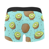 Kiwi blue background Men's All Over Print Boxer Briefs Men's Underwear