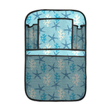 Blue starfish coral reef pattern Car Seat Back Organizer