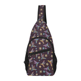 Hummingbird Pattern Print Design 04 All Over Print Chest Bag