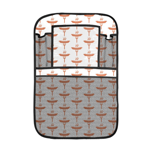 Sausage Pattern Print Design 05 Car Seat Back Organizer