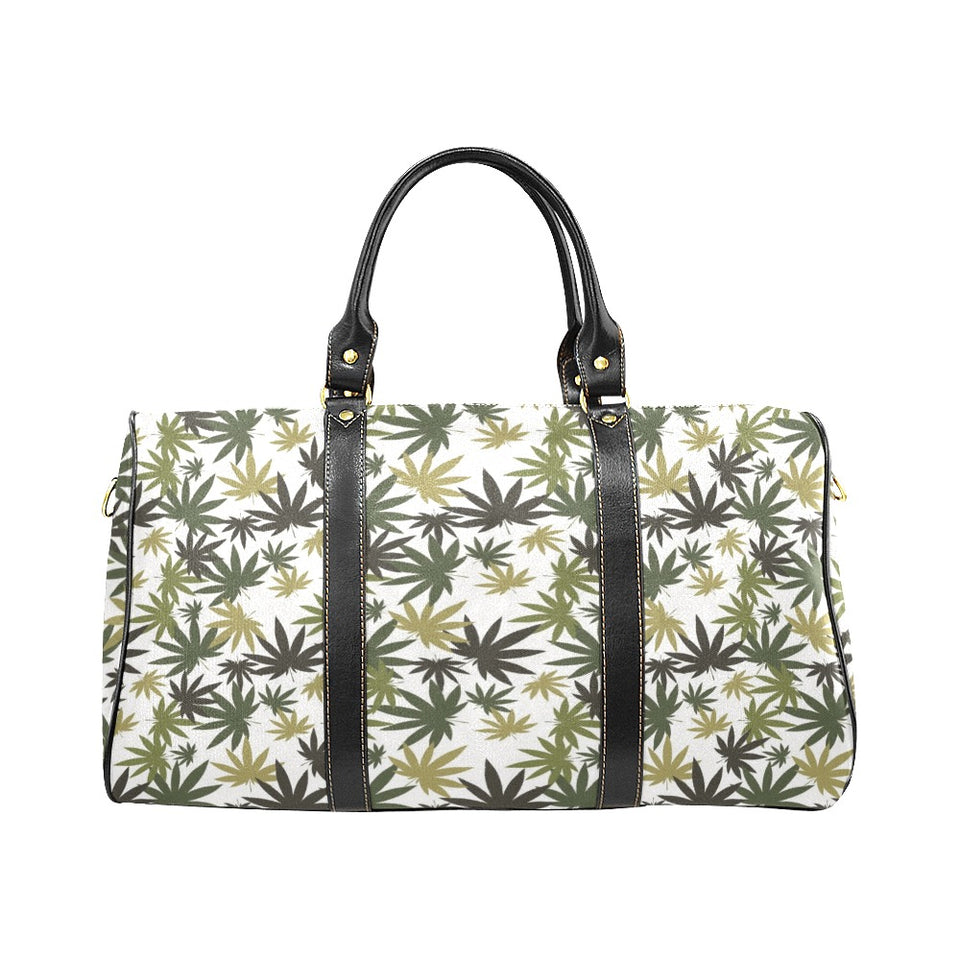 Canabis Marijuana Weed Pattern Print Design 05 Travel Bag