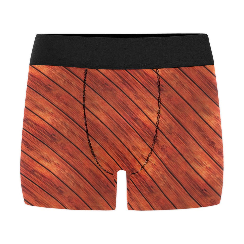 Wood Printed Pattern Print Design 03 Men's All Over Print Boxer Briefs Men's Underwear
