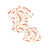 Waterclor boomerang Australian aboriginal ornament Kids' Boys' Girls' V-Neck Short Pajama Set