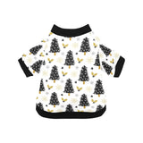 Christmas tree holly snow star pattern All Over Print Pet Dog Round Neck Fuzzy Shirt