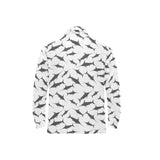 Swordfish Pattern Print Design 04 Men's Long Sleeve Polo Shirt