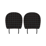 Casino Cards Suits Pattern Print Design 05 Car Headrest Cover